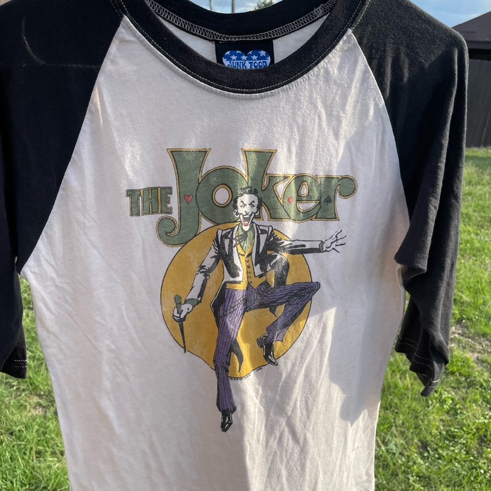 Y2k JUNKFOOD The Joker Raglan baseball tee - Picture 5 of 17